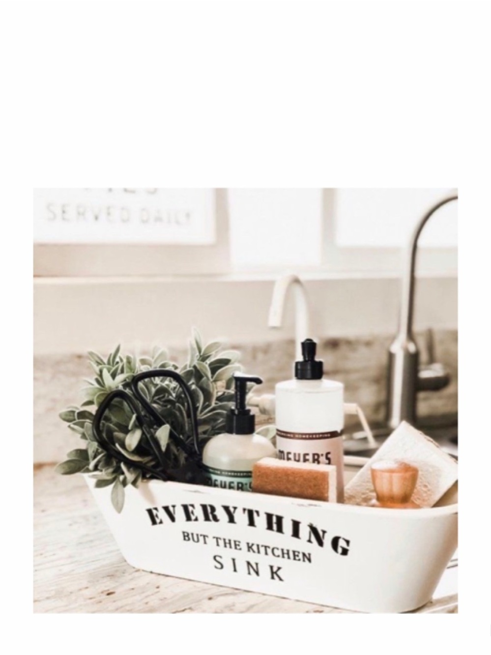 NEW Pier 1 Imports Farmhouse Everything But the Sink Kitchen Organizer Caddy
